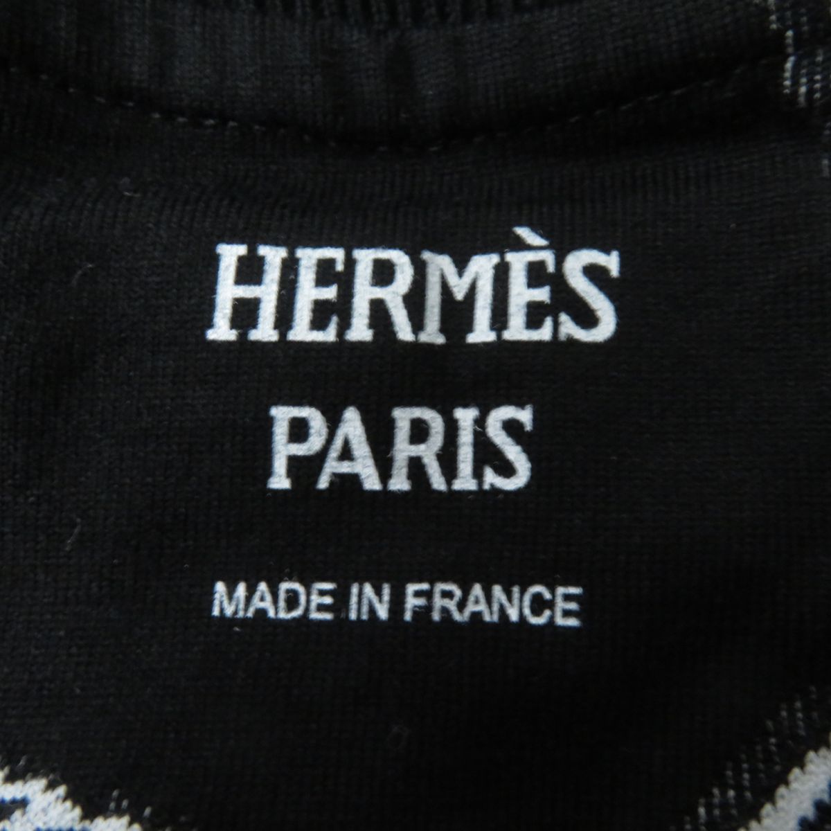 Hermes Cotton Stainless Steel Shirt Black White Pattern