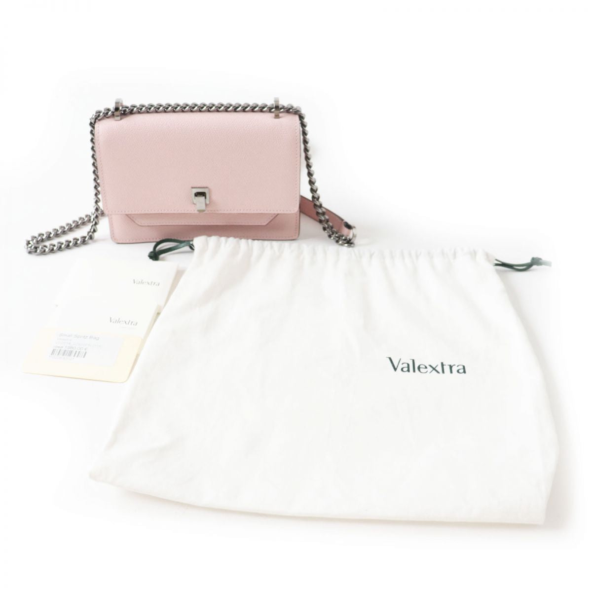 Valextra Small Spritz Leather Shoulder Bag