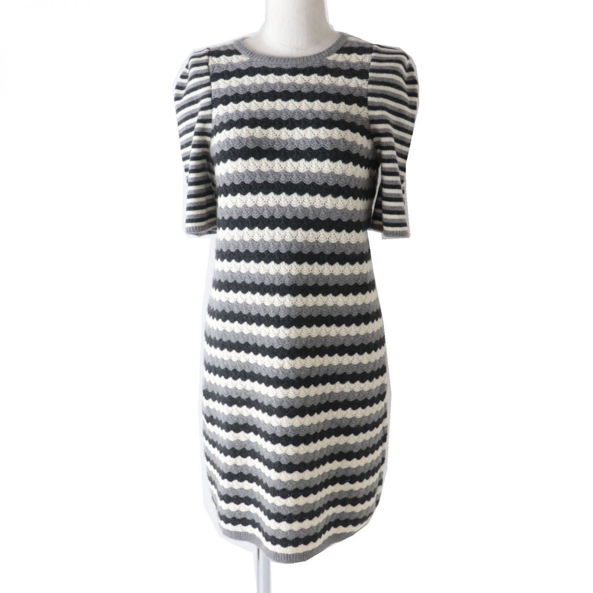 Chanel Cashmere Knit Dress COCO Mark Plate