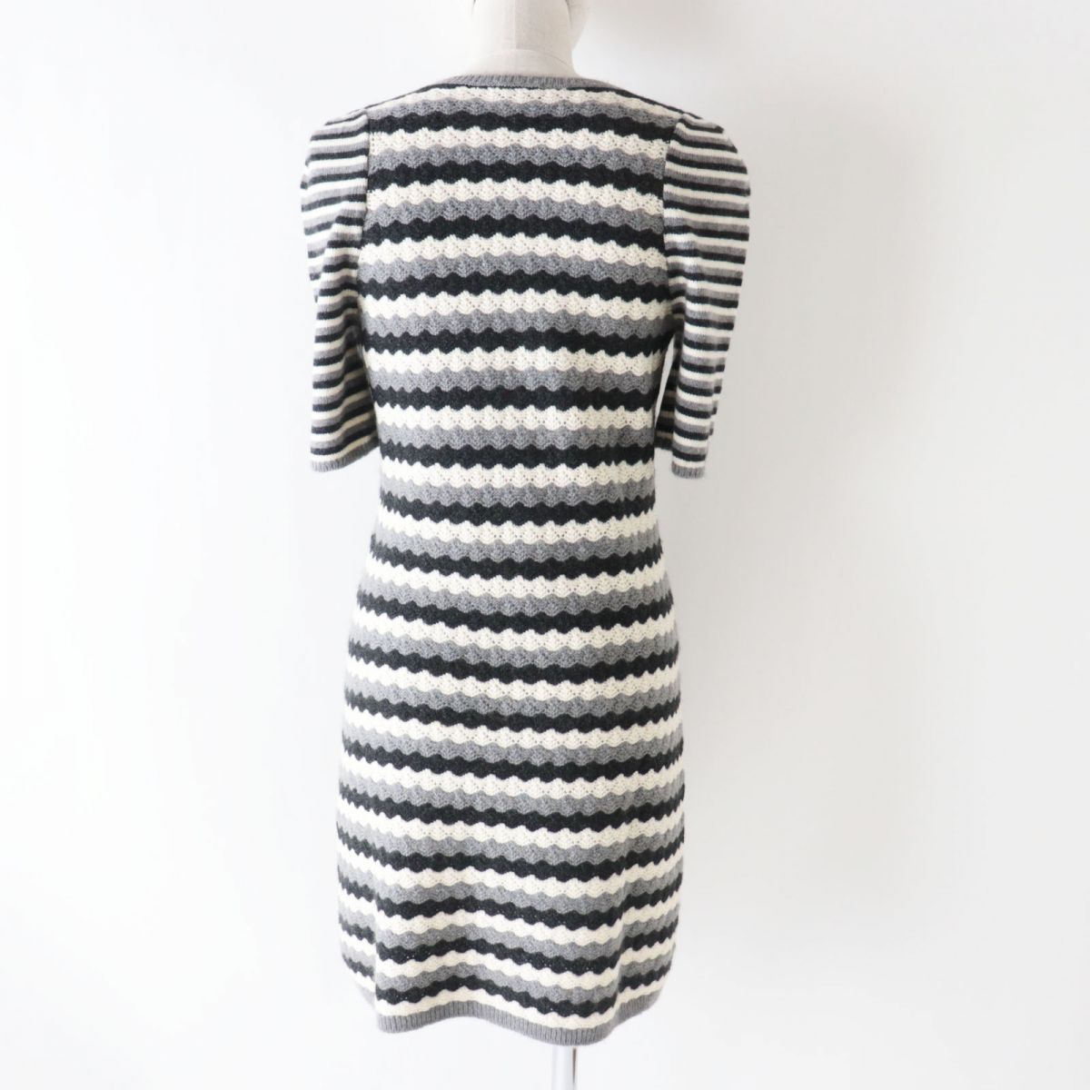 Chanel Cashmere Knit Dress COCO Mark Plate