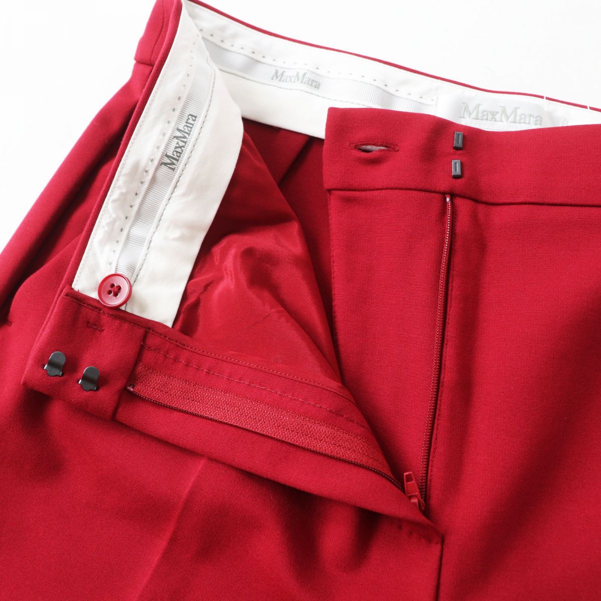 MaxMara Women's Center Press Pants Red 44