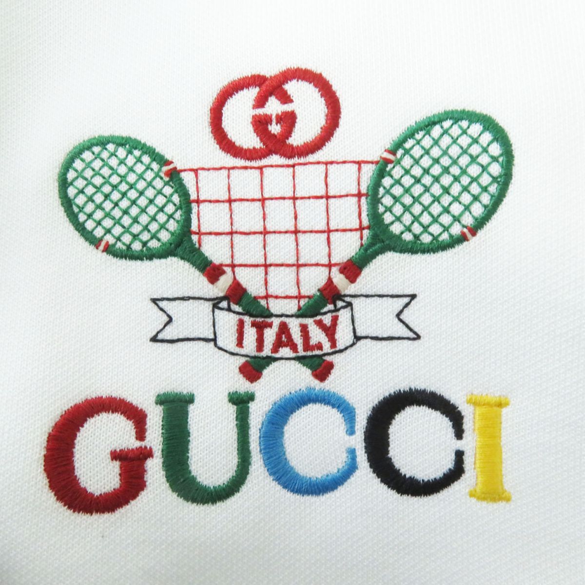 Gucci Women's Tennis Logo Pleated Dress White M