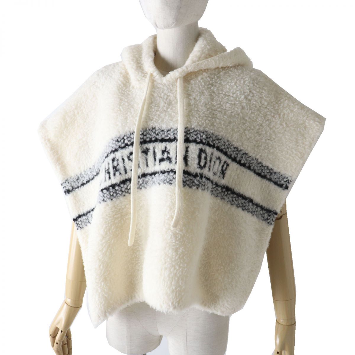 Christian Dior Women's Cashmere Blend Hooded Poncho XS