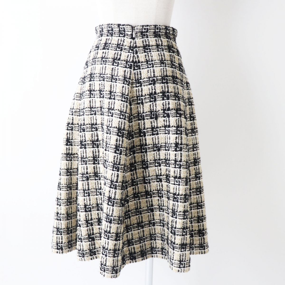 GUCCI Women's Tweed G Logo Flared Skirt