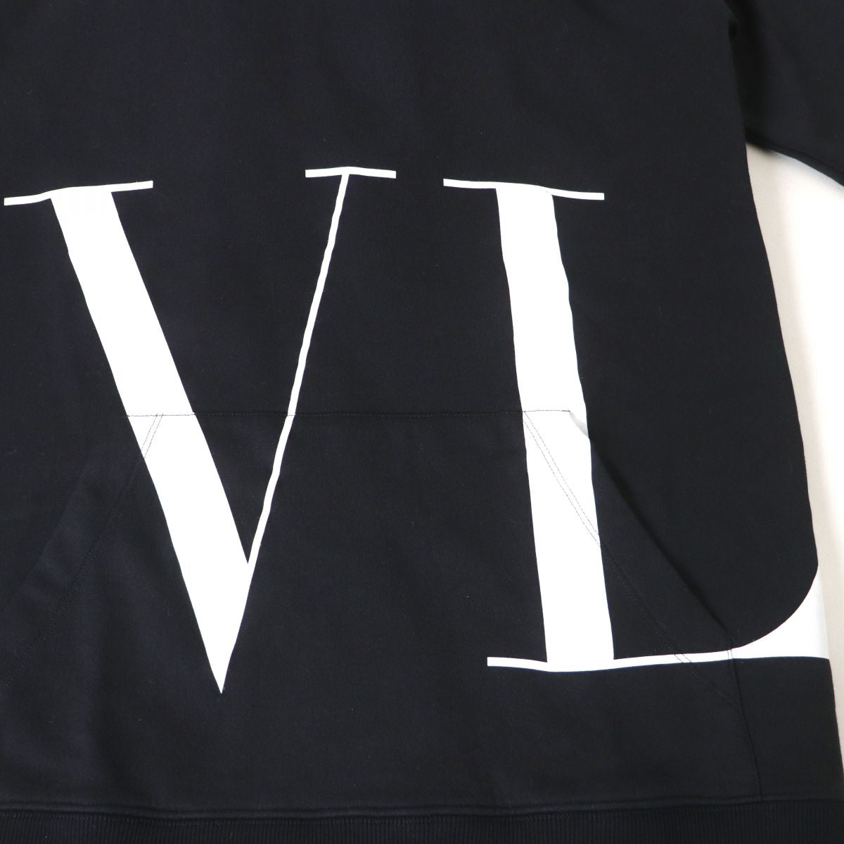 Valentino Women's VLTN Logo Hoodie Dress Black M