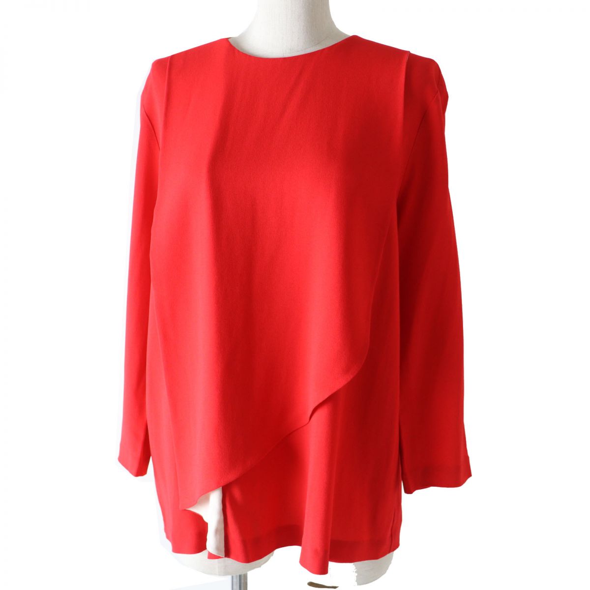 Maison Margiela Red Draped Blouse S51NC0429