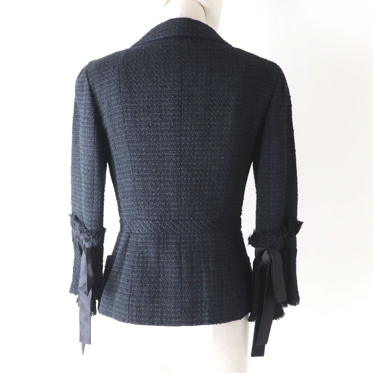 Chanel Tweed Double Jacket Silk Lining