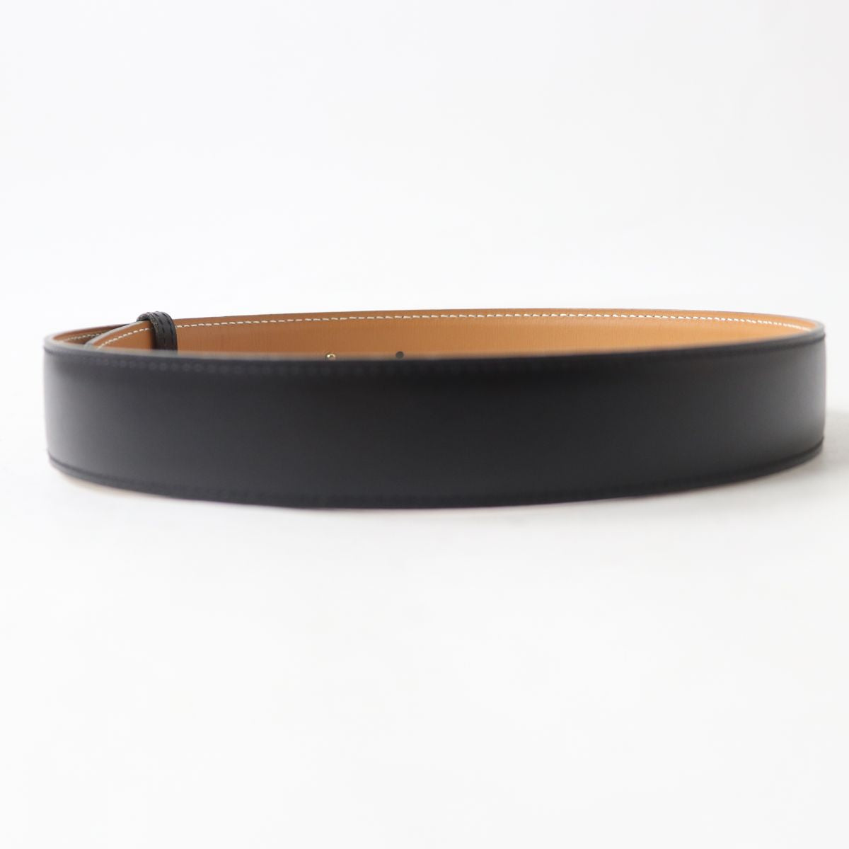 Hermes Vintage Leather Belt with H Metal