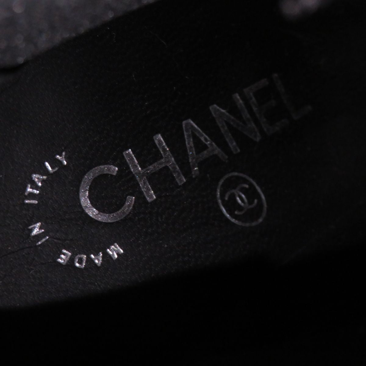 Chanel Leather Round Toe Short Boots Black 35