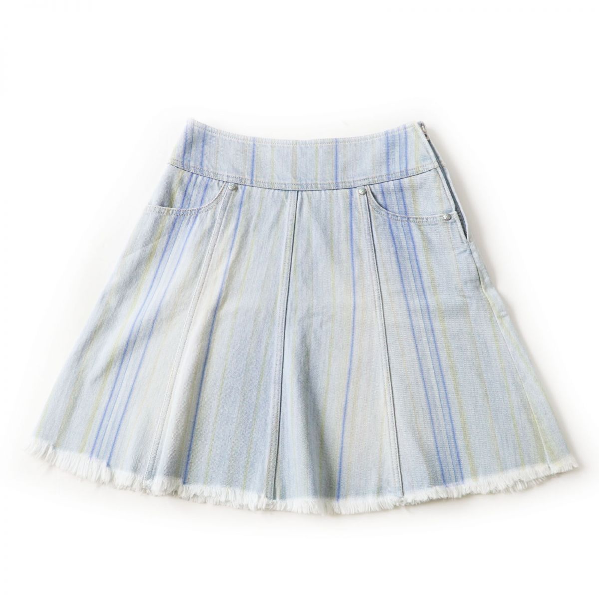 Chanel Denim Skirt, A-line, Made in Italy