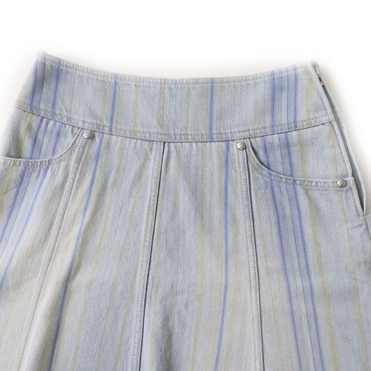 Chanel Denim Skirt, A-line, Made in Italy