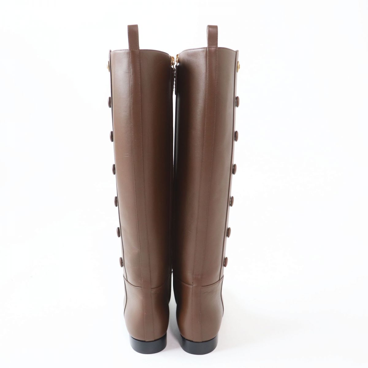 Gucci Women's Leather Long Boots Brown