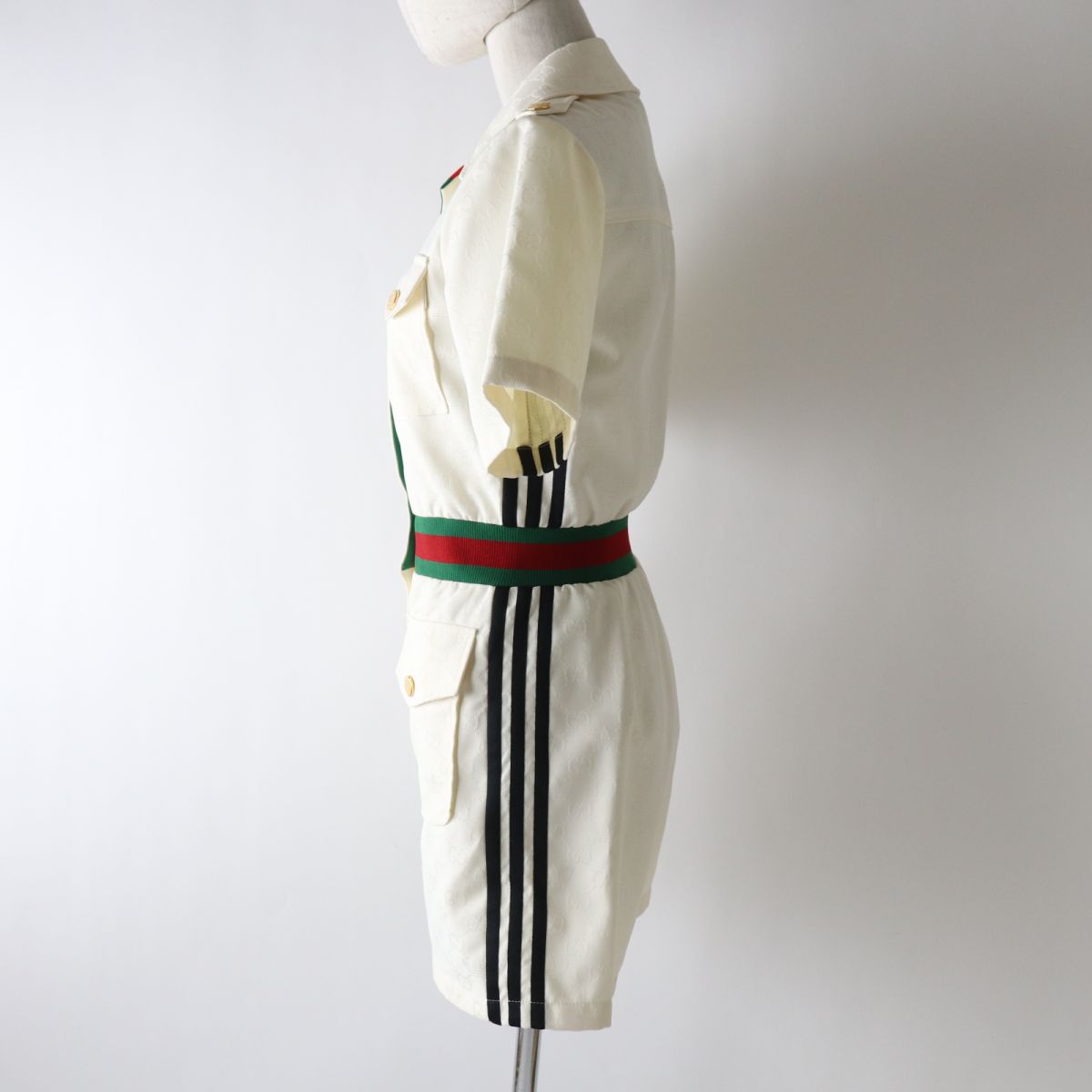 Gucci Adidas Women's Short Jumpsuit White 36