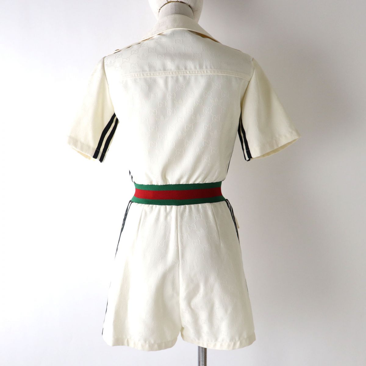 Gucci Adidas Women's Short Jumpsuit White 36