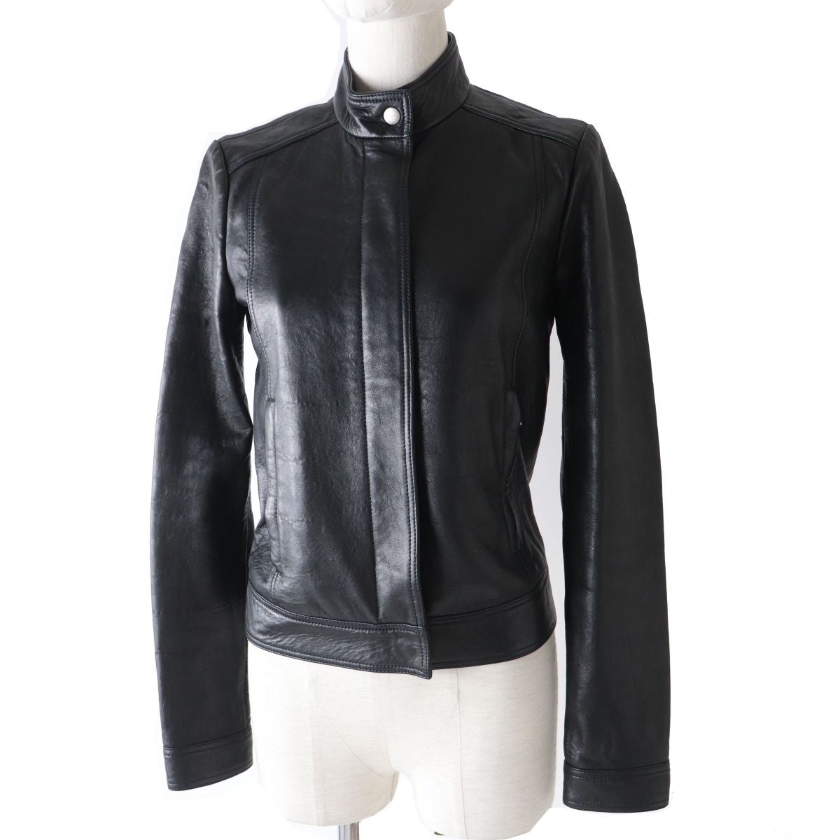 Gucci Women's Lambskin Riders Jacket Black