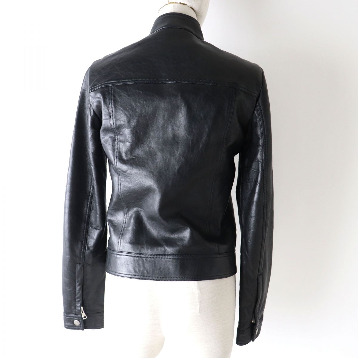 Gucci Women's Lambskin Riders Jacket Black