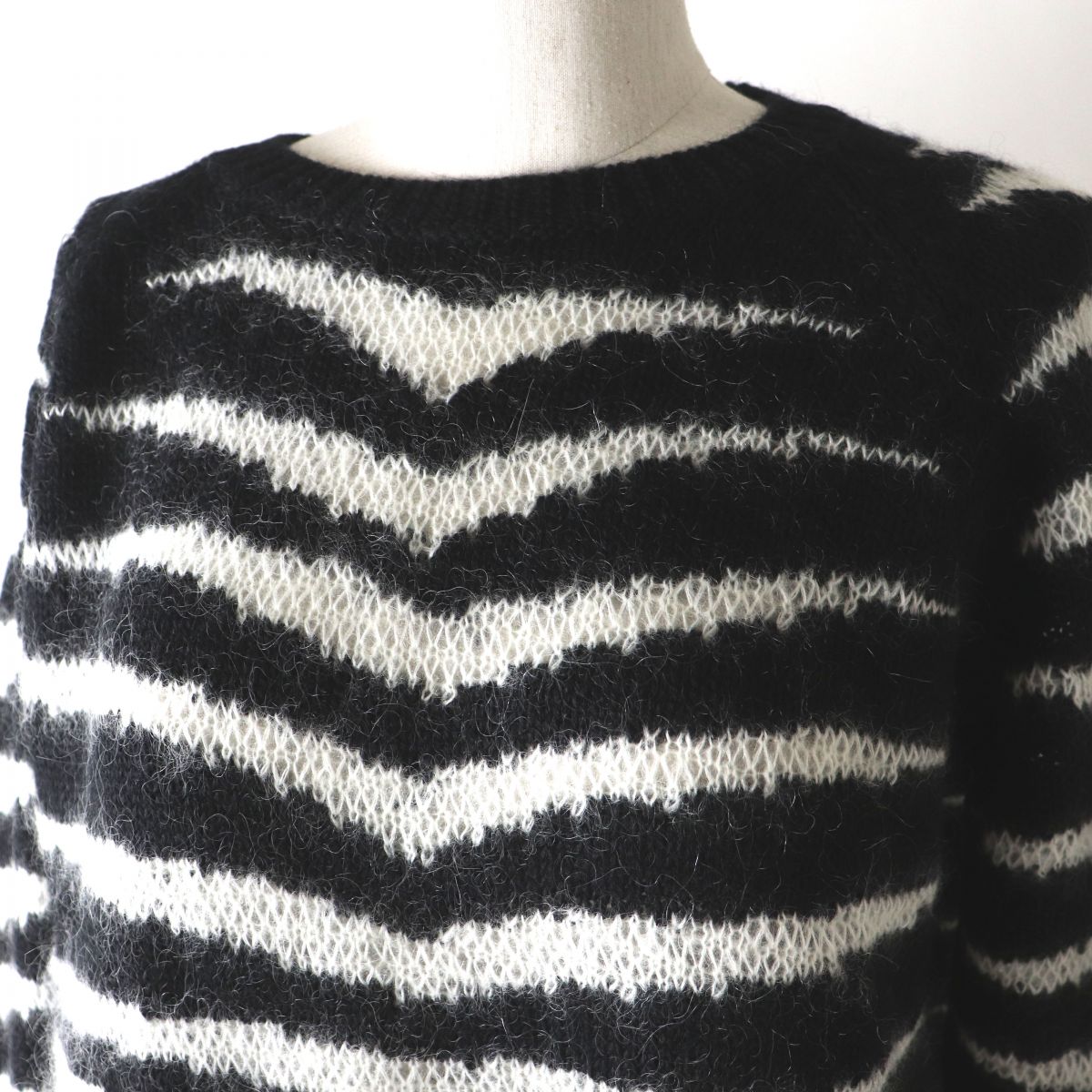 RED VALENTINO Mohair Blend Knit Pullover S