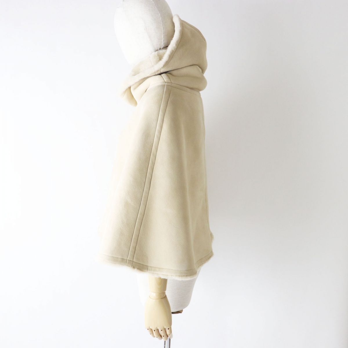 Hermes Women's Sheepskin Mouton Poncho