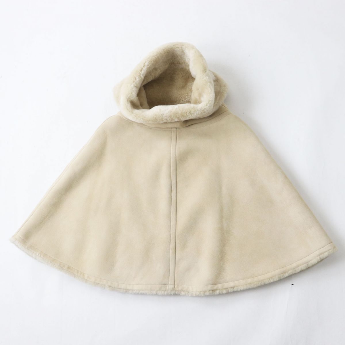 Hermes Women's Sheepskin Mouton Poncho