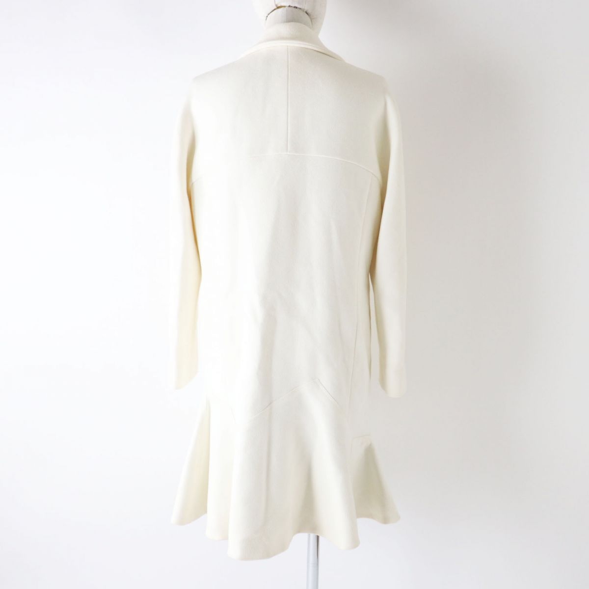 Dior Cashmere Mermaid Coat White Size 34