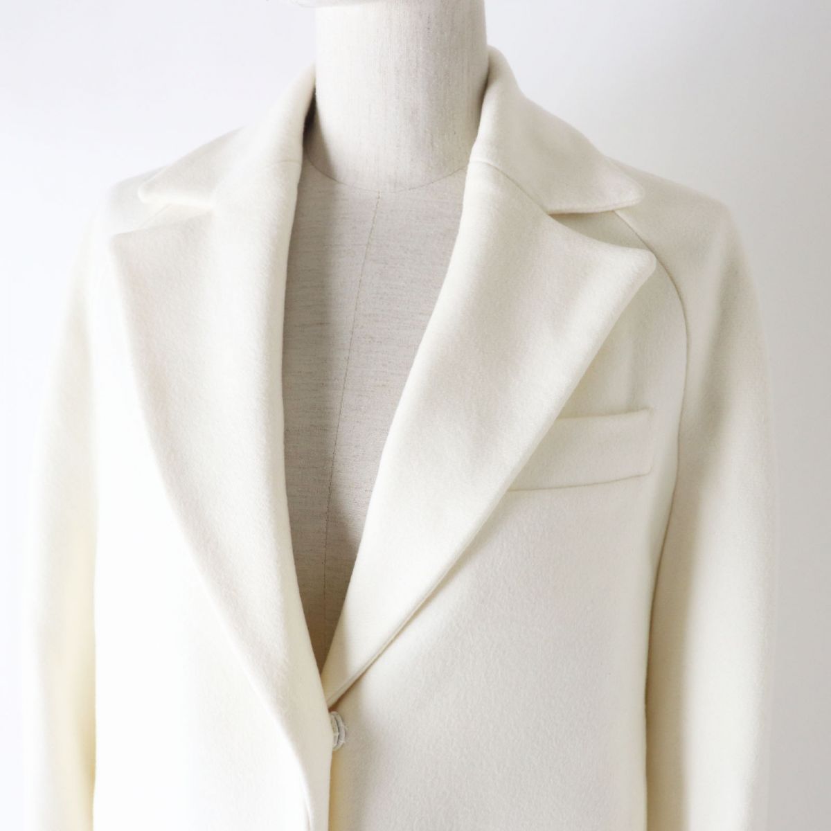 Dior Cashmere Mermaid Coat White Size 34