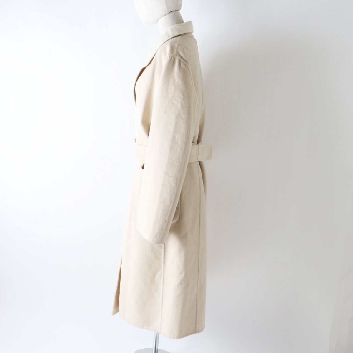 Salvatore Ferragamo Wool Angora Belted Coat