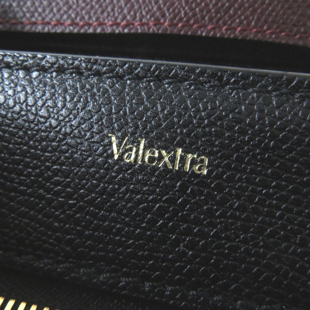 Valextra Leather Shoulder Bag Dark Navy