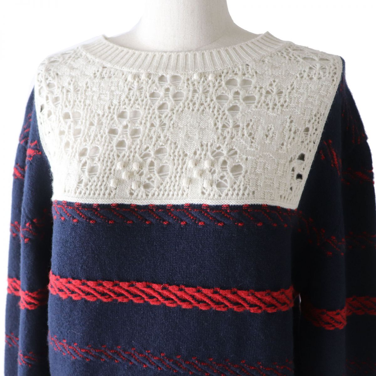 Chanel Cashmere Knit Pullover COCO Mark Plate