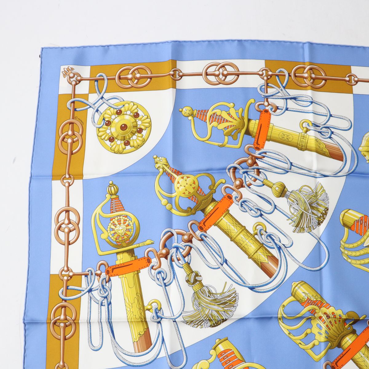 Hermes Carre 90 Cliqutis Silk Scarf