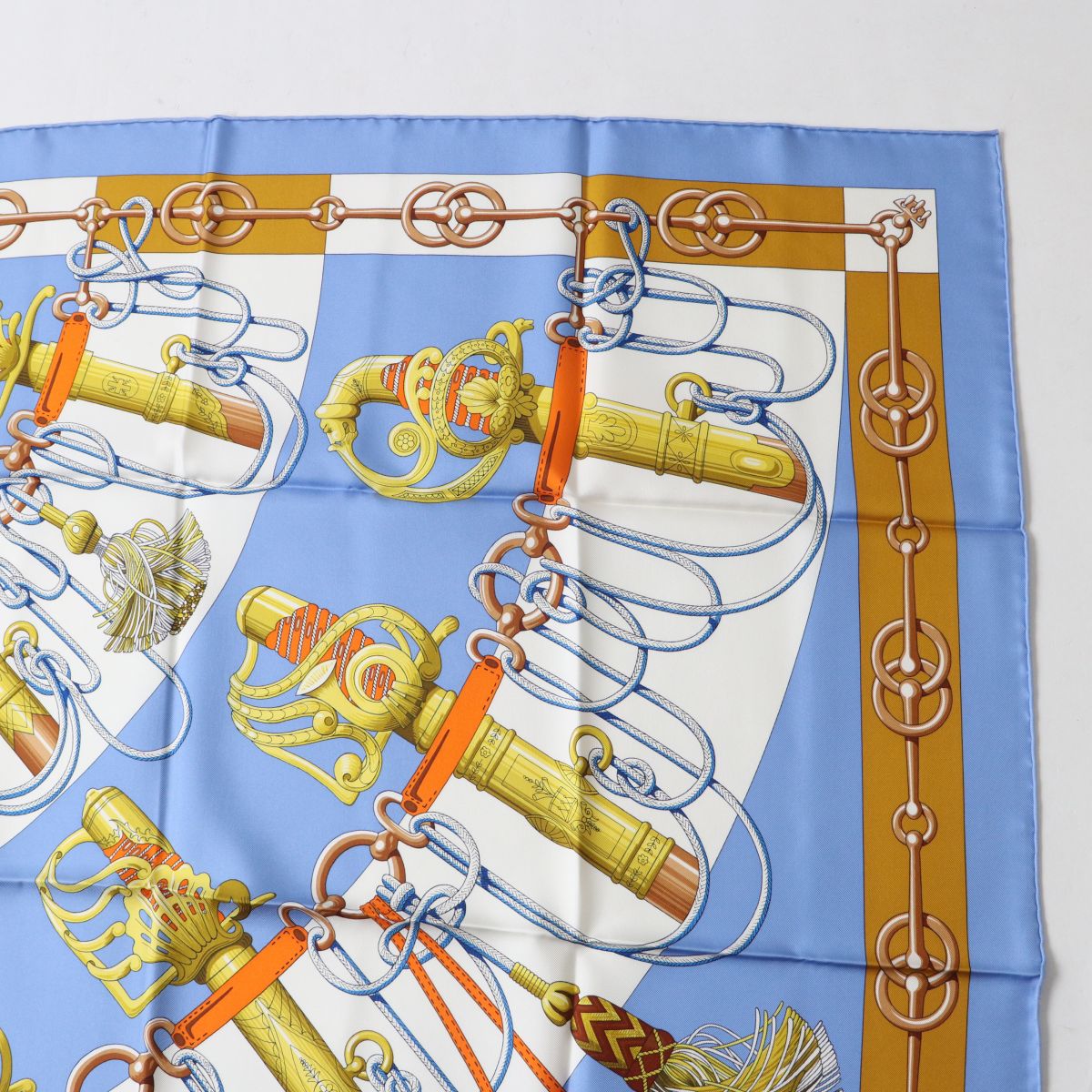 Hermes Carre 90 Cliqutis Silk Scarf