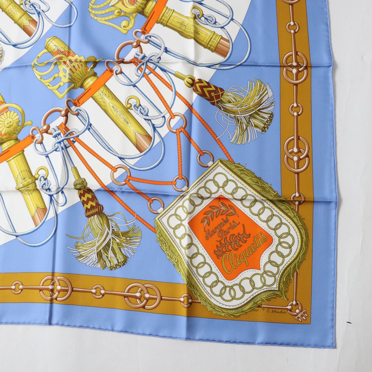 Hermes Carre 90 Cliqutis Silk Scarf