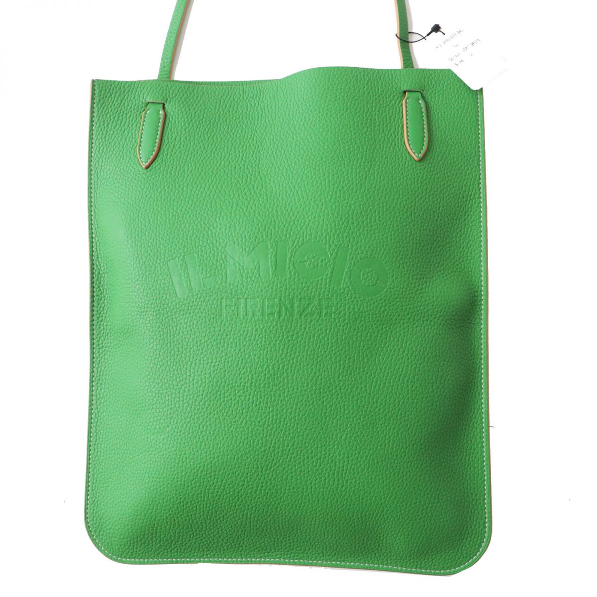 ILMICIO FIRENZE Leather Shoulder Bag Green