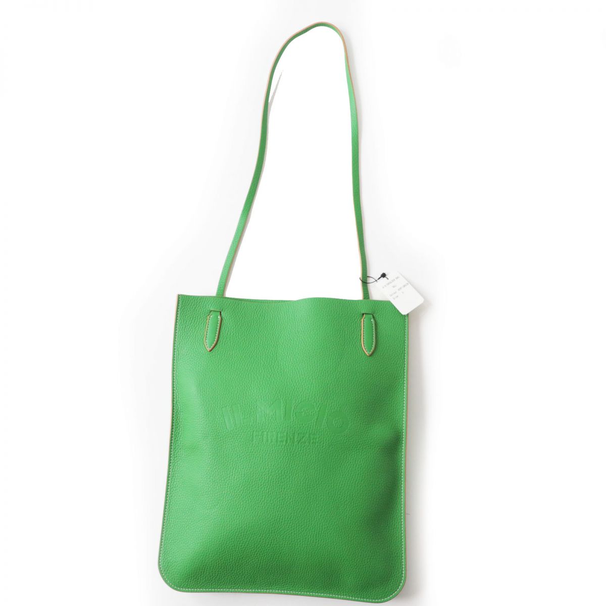 ILMICIO FIRENZE Leather Shoulder Bag Green