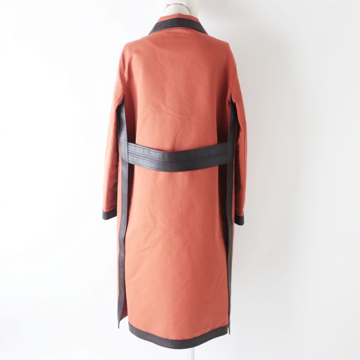 HERMES Women's Lamb Leather Long Coat