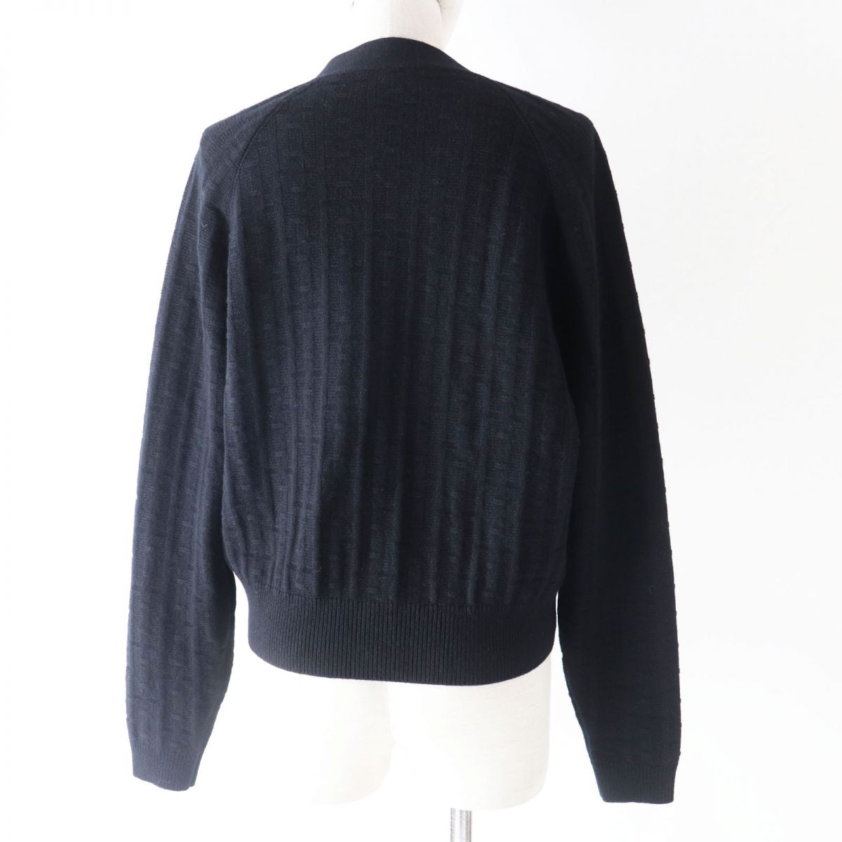 Hermes H-jacquard Knit Cardigan Black