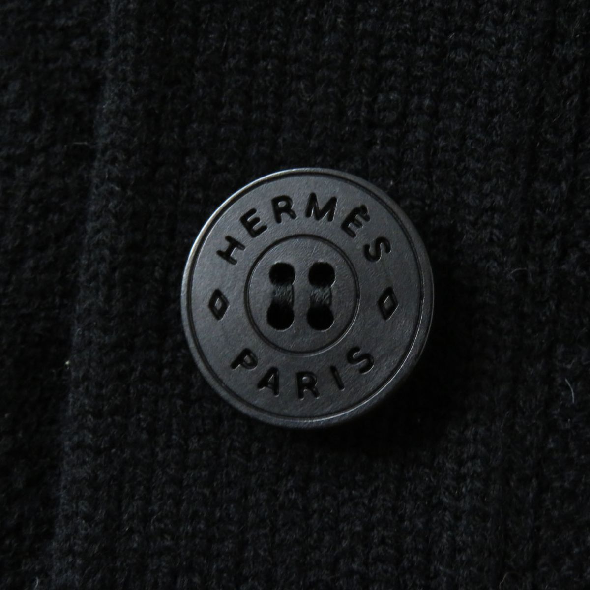 Hermes H-jacquard Knit Cardigan Black