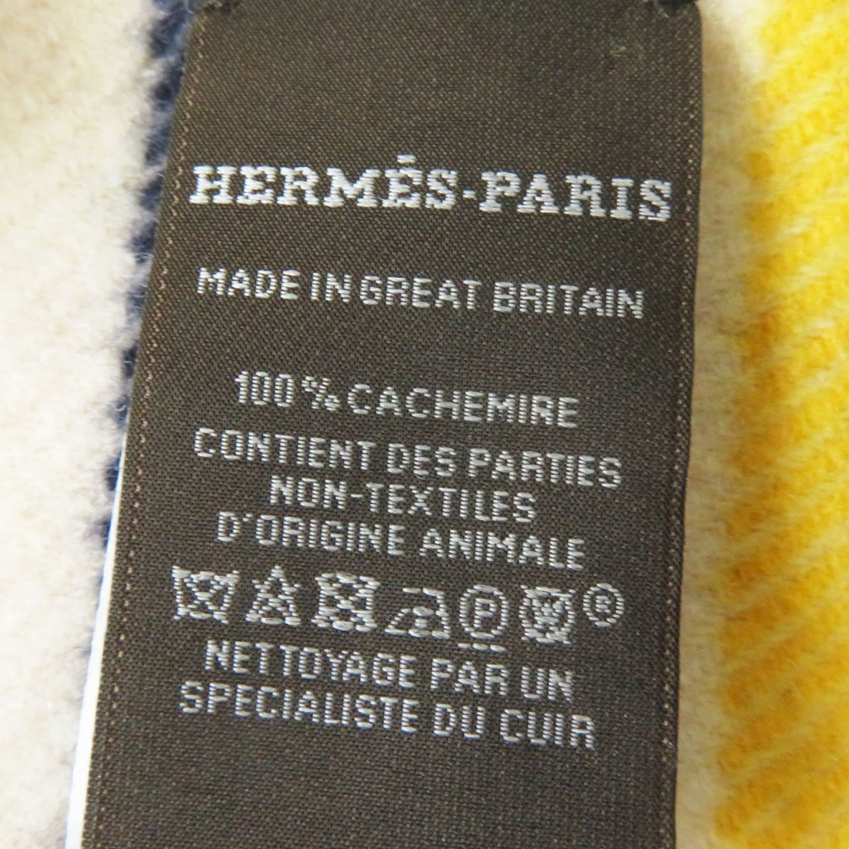 Hermes 100% Cashmere Shawl/Scarf