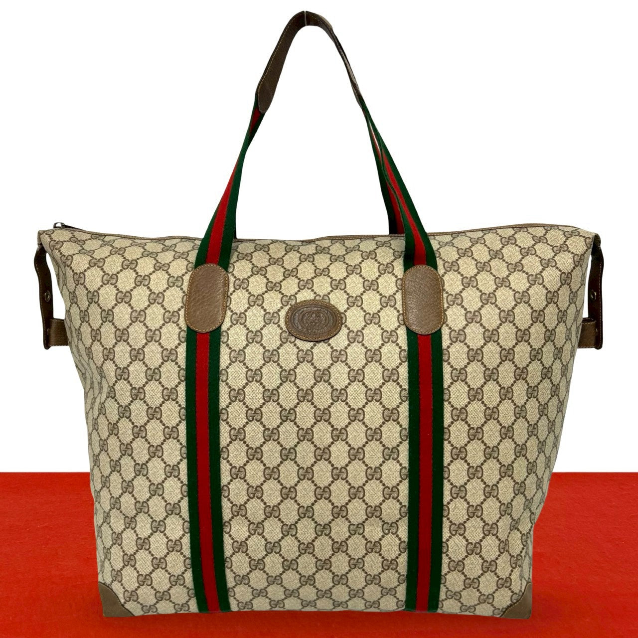Gucci GG Leather Tote Bag