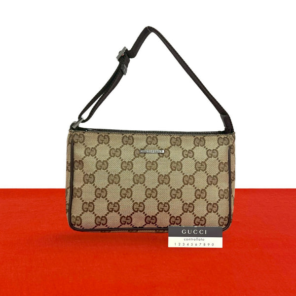 Gucci GG Canvas Leather Handbag