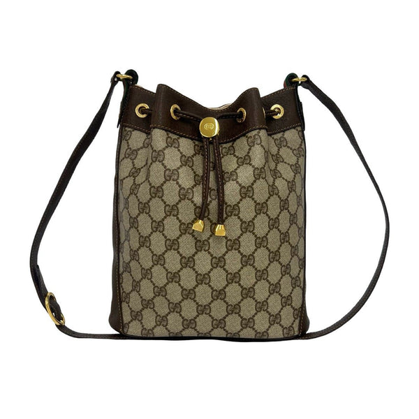 Gucci GG Canvas Leather Shoulder Bag