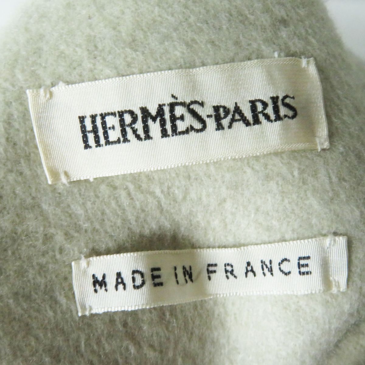 Hermes Cashmere Reversible Coat Light Grey 36