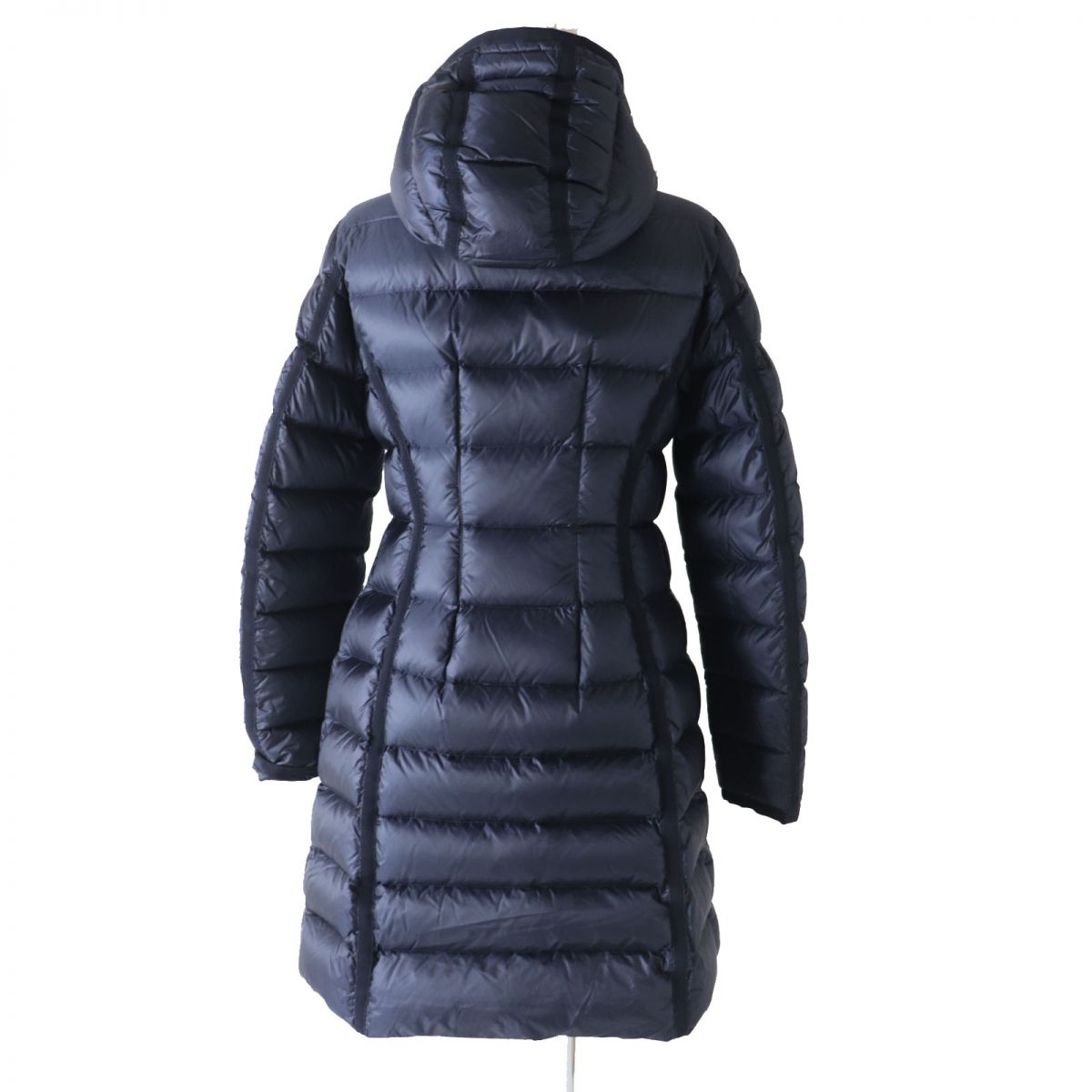 Moncler Hermine Women's Long Down Coat Navy