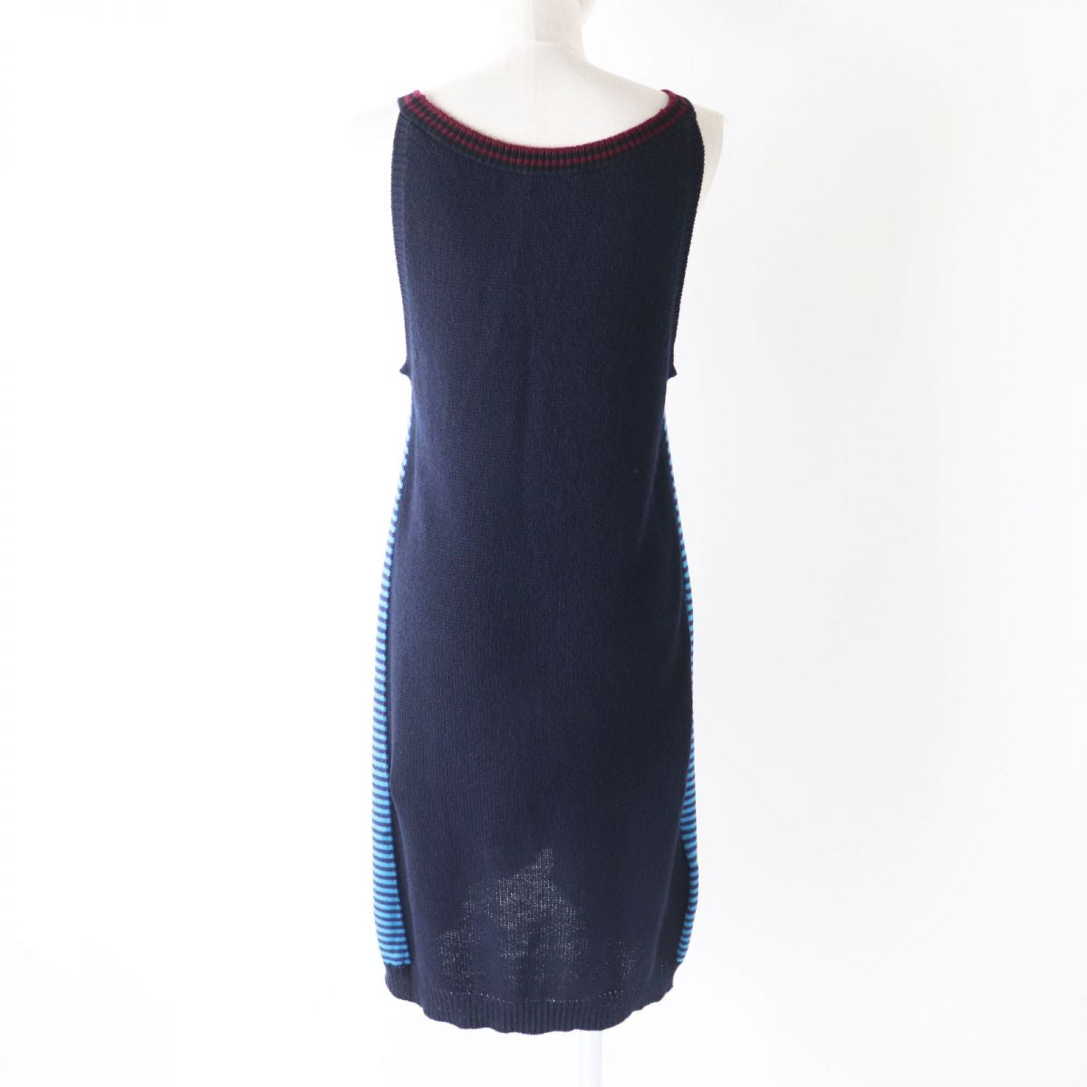 PRADA Women's Cashmere Silk Knit Dress Navy