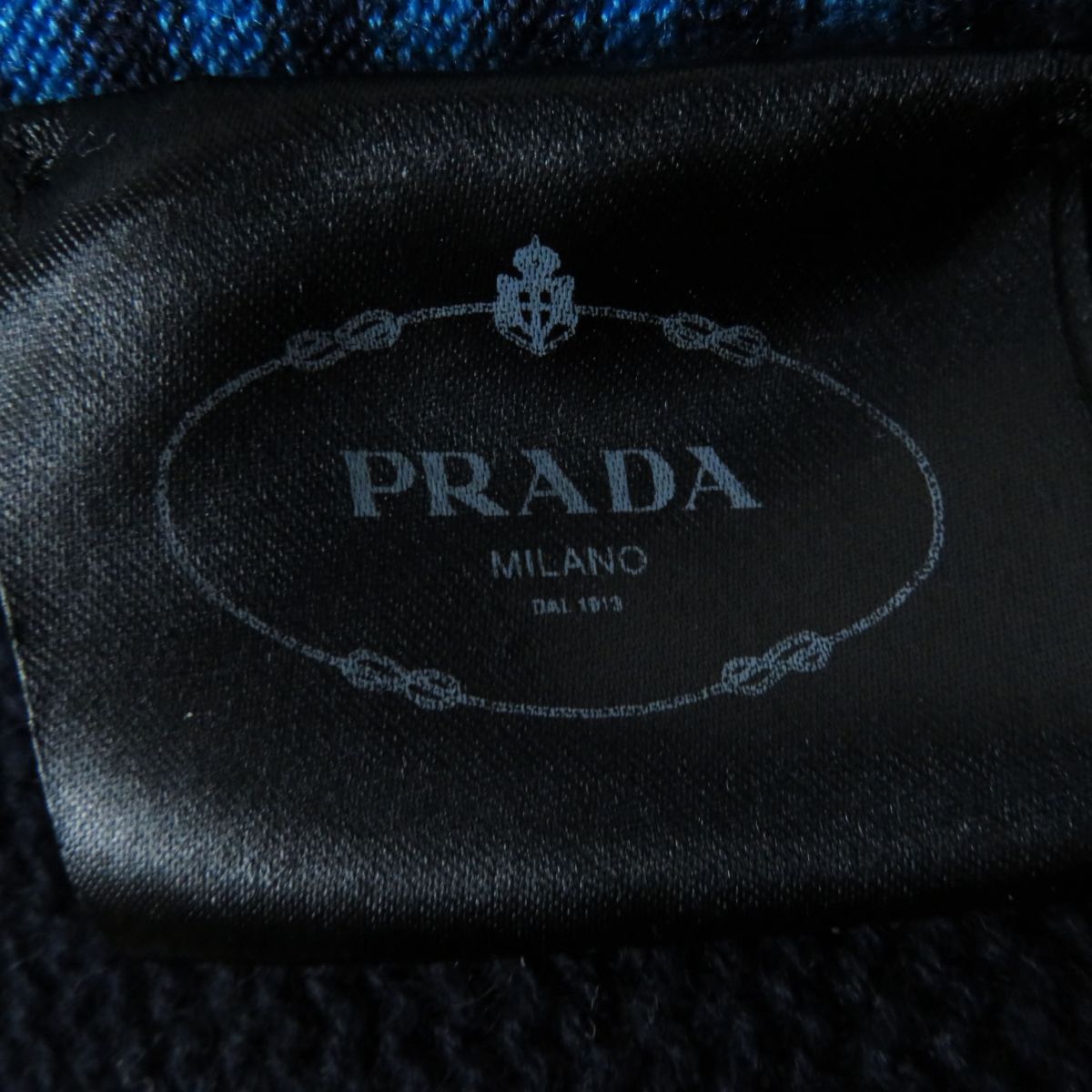 PRADA Women's Cashmere Silk Knit Dress Navy