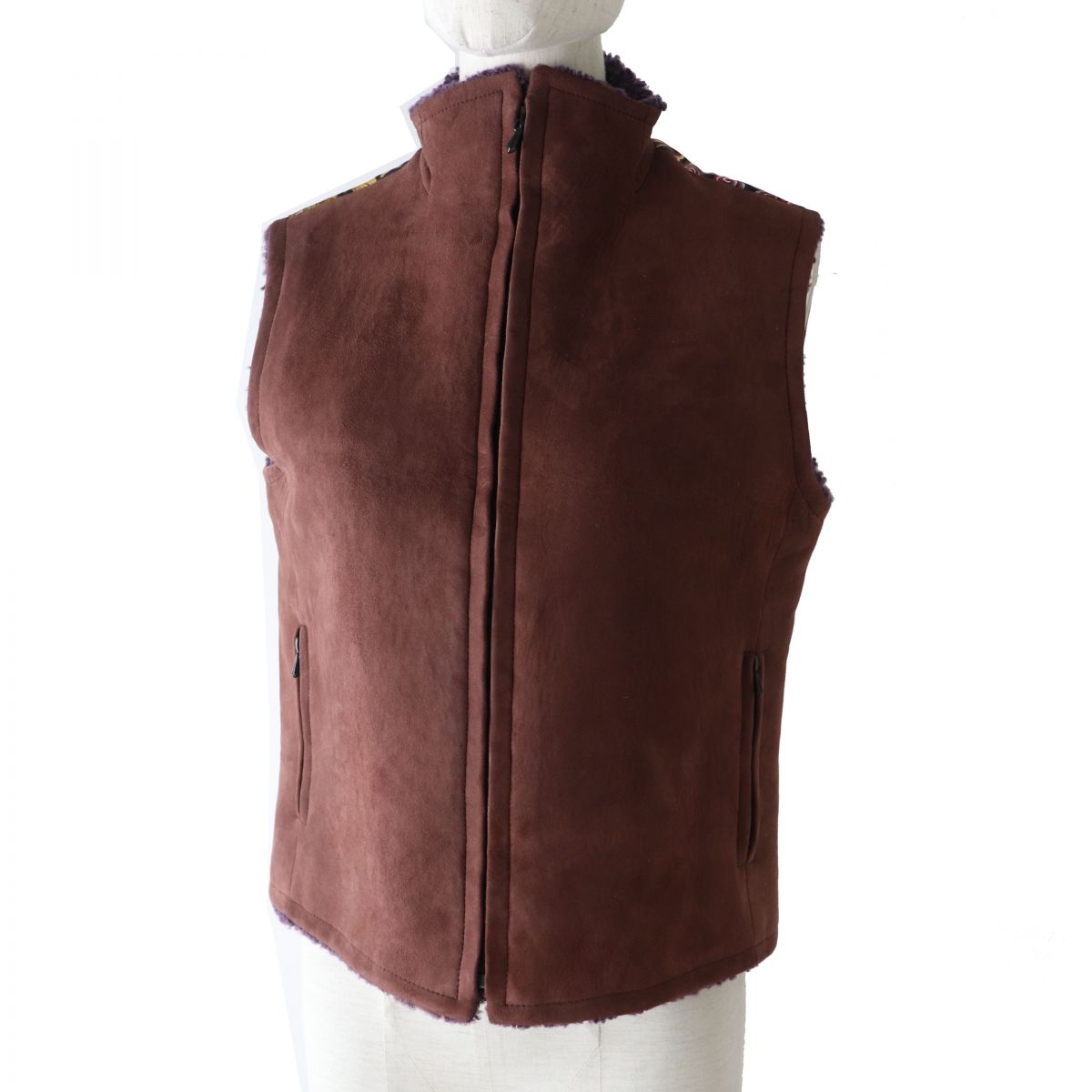 Hermes Mouton Silk Vest Multicolor