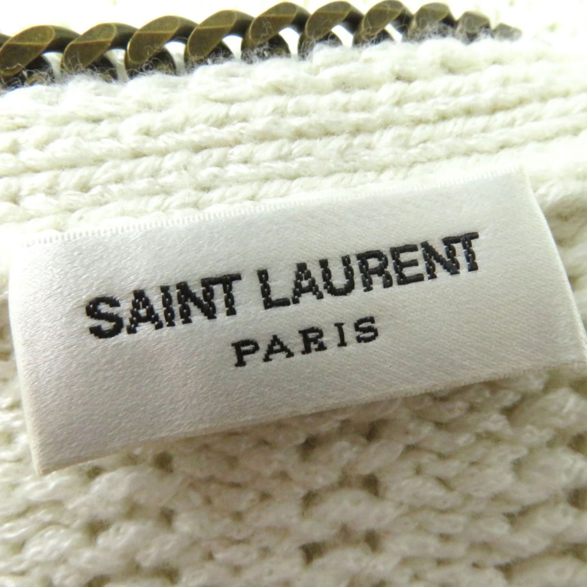 Saint Laurent Women's Metal Chain Knit Cardigan