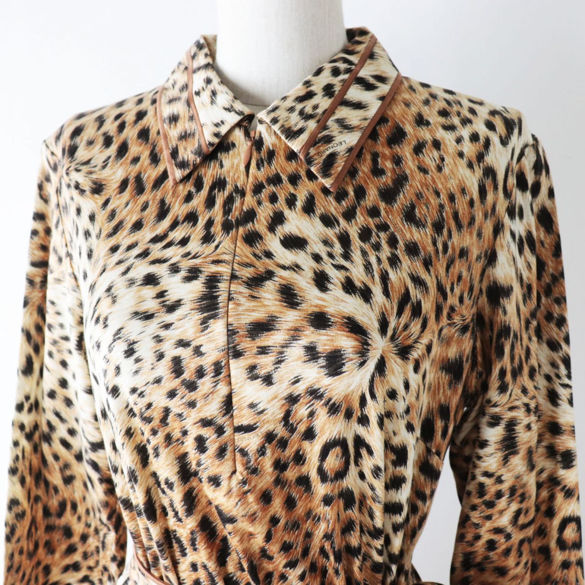 LEONARD FASHION Leopard Pattern Long Dress