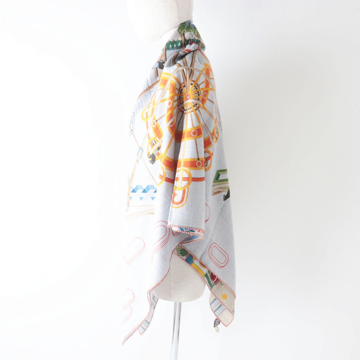 Hermes Cashmere Silk Scarf 140cm