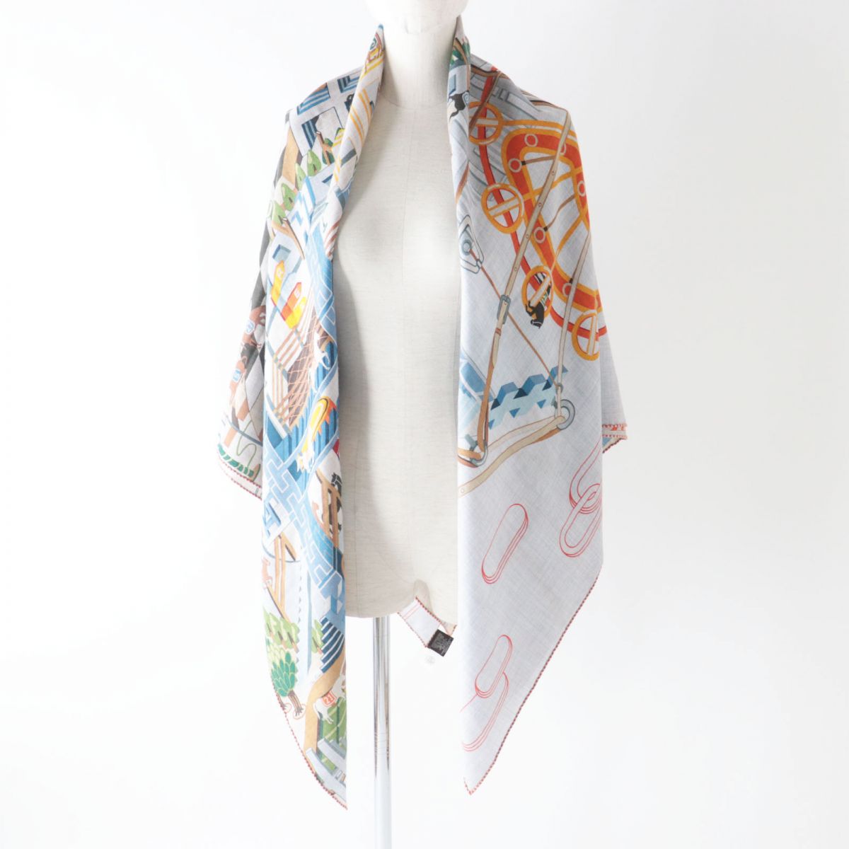 Hermes Cashmere Silk Scarf 140cm