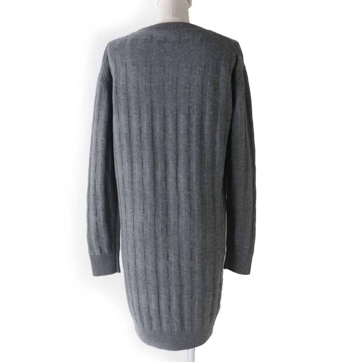 Hermes Women's Wool Knit Dress Gray Size 34